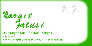 margit falusi business card